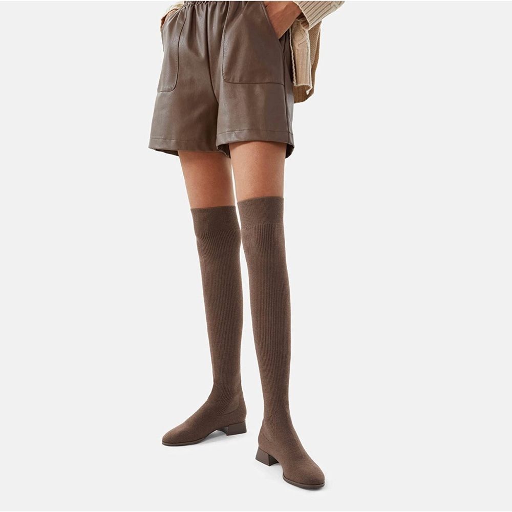 VIVAIA Madeline Women's Fashion Round Toe Over Knee Boots